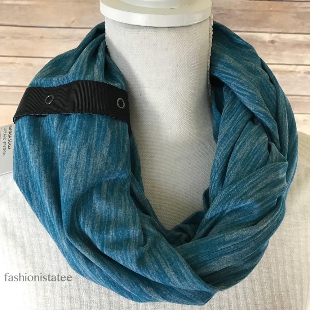 NWT LULULEMON VINYASA SCARF HEATHERED TOFINO HTOF - Picture 3 of 7